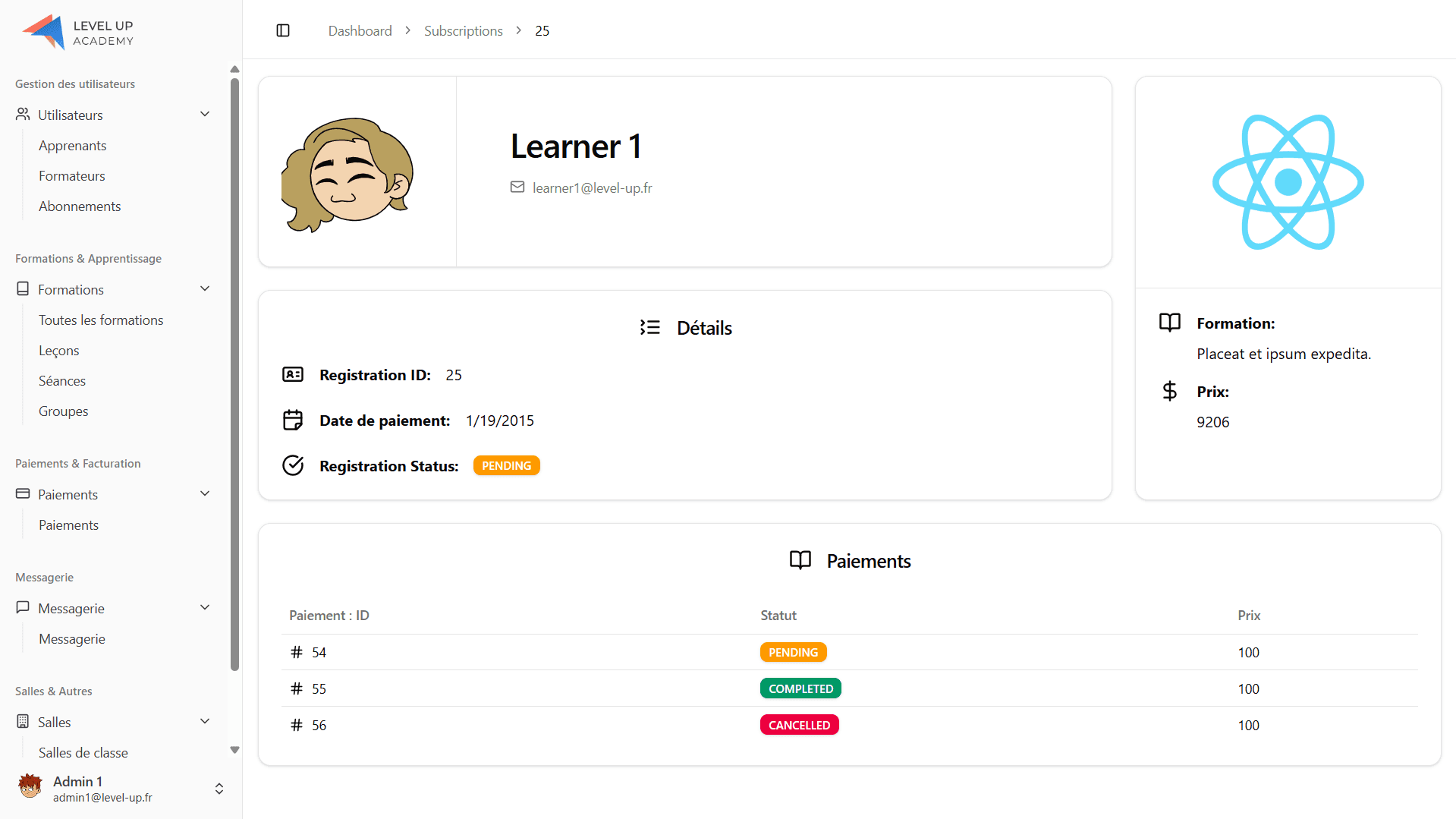 Level Up — Training Platform — thumbnail 4